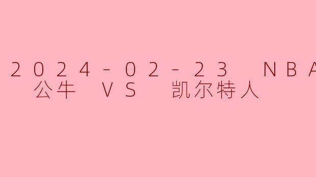 2024-02-23 NBA常规赛 公牛 VS 凯尔特人